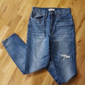 Madewell Rigid Skinny Highwaisted Jean's sz 28